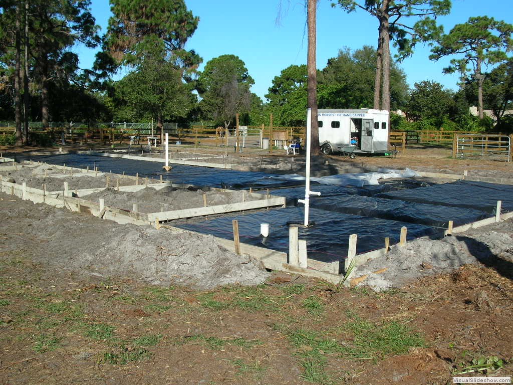 Barn foundation getting  started (November 2007)